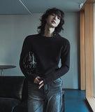 Fit Ribbed Muscle Raglan Brushed Long Sleeve Tee