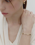 [Premium Plating] Precise AB Double Cuff Bangle S