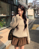 Bebe Corduroy Lace Belted Skirt Pants