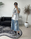 Kaylee Checkered Short-Sleeved Shirt