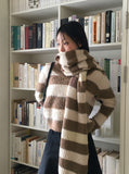 Vintage Stripe Angora Muffler