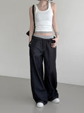 Rimb Minimal Ribbed Sleeveless Top
