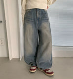 Vivons Washing Denim Wide Pants