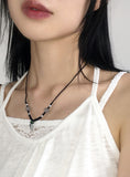 Maso Vintage Flower Gemstone Necklace