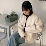 Japin Boucle Zip-up Cardigan