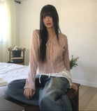Nakul Cable Twist Ribbon Strap Knit Cardigan