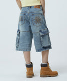 BERMUDA CARGO DENIM SHORT