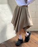 Maring Unbalanced Layered Midi Skirt