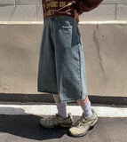 Pallid Pocket Denim Bermuda Pants