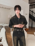 Vir Garment Crop Denim Jacket