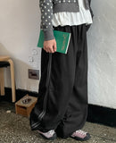 [BAONHAUS] Degins Line Color Matching Track Banding Wide Pants