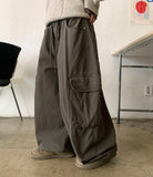 [unisex] Aina Banding Peach Fuzz Wide Cargo Pants