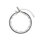 LAN ARCHIVE Leather Layered Jewelry Bracelet