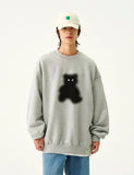 Dot Silhouette Bear Sweatshirt