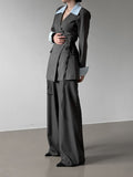 Lab Shirt Layered Wrap One Piece Jacket