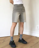 Silat Gray Washing Bermuda Half-Length Denim Shorts
