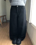 Mea Back Cut Wide Long Pants