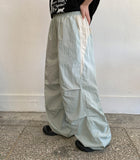 Koyomi Banding Color Matching String Parachute Pants