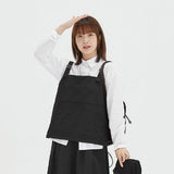 [BAONHAUS] Snamb Nylon Back Ribbon Suspenders Vest