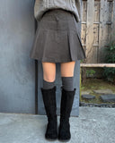 Melk Pintuck Pleated Mini Skirt