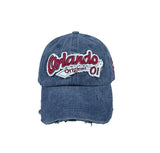 Original damage washed ball cap