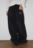MIDNIGHT STRIPE WIDE PANTS