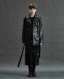 Lambskin Short Trench Jacket