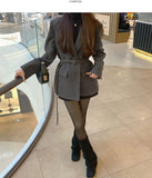 Belt Strap Short Coat