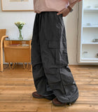 [unisex] Ensel Banding Nylon String Parachute Cargo Pants