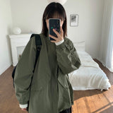 [unisex] Chute pocket two-way field jacket