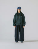 [AG.W] Edge Balloon Crop Double Hoodie