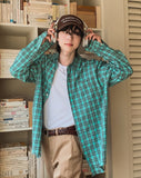 Ruins check overshirt