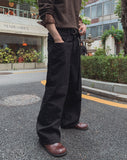 Haddon Yoke Cut Belted Wide Pants