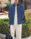 Koi Summer Pocket Linen Shirt