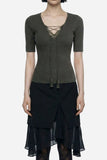 Layered Chiffon Midi Skirt