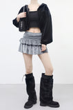 Letia Velvet Tiered Skirt