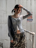 [U-BASIC] Etna slim button cardigan