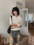 Kepio Linen Collar Half Knit