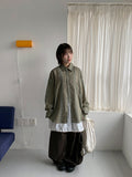 [unisex] Hellan Vintage Stripe Over Shirt