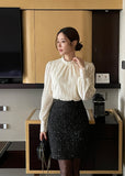 Loave Pearl Lace Brushed Blouse