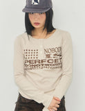NOBODY Henley Neck Long Sleeve T-Shirt