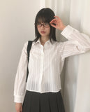 [MADE] Kibot Punching Lace Shirt Blouse