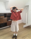 [MADE] Hayoko Vintage Punching Short Sleeve Blouse
