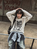 Route Print Overfit Knit