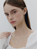 Essence Silver (W) Moissanite Floria Earrings