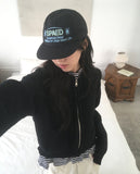 Duon Raglan Pocket Collar Knit Zip-up