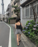 Suin Nylon Shirring Shoulder Bag