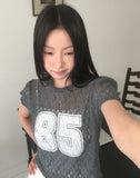 Nosen Lace Puff Short Sleeve T-Shirt