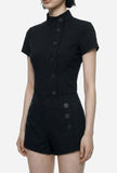 Mode button t-shirt
