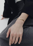 [Premium Plating] Precise AB Single Cuff Bangle
